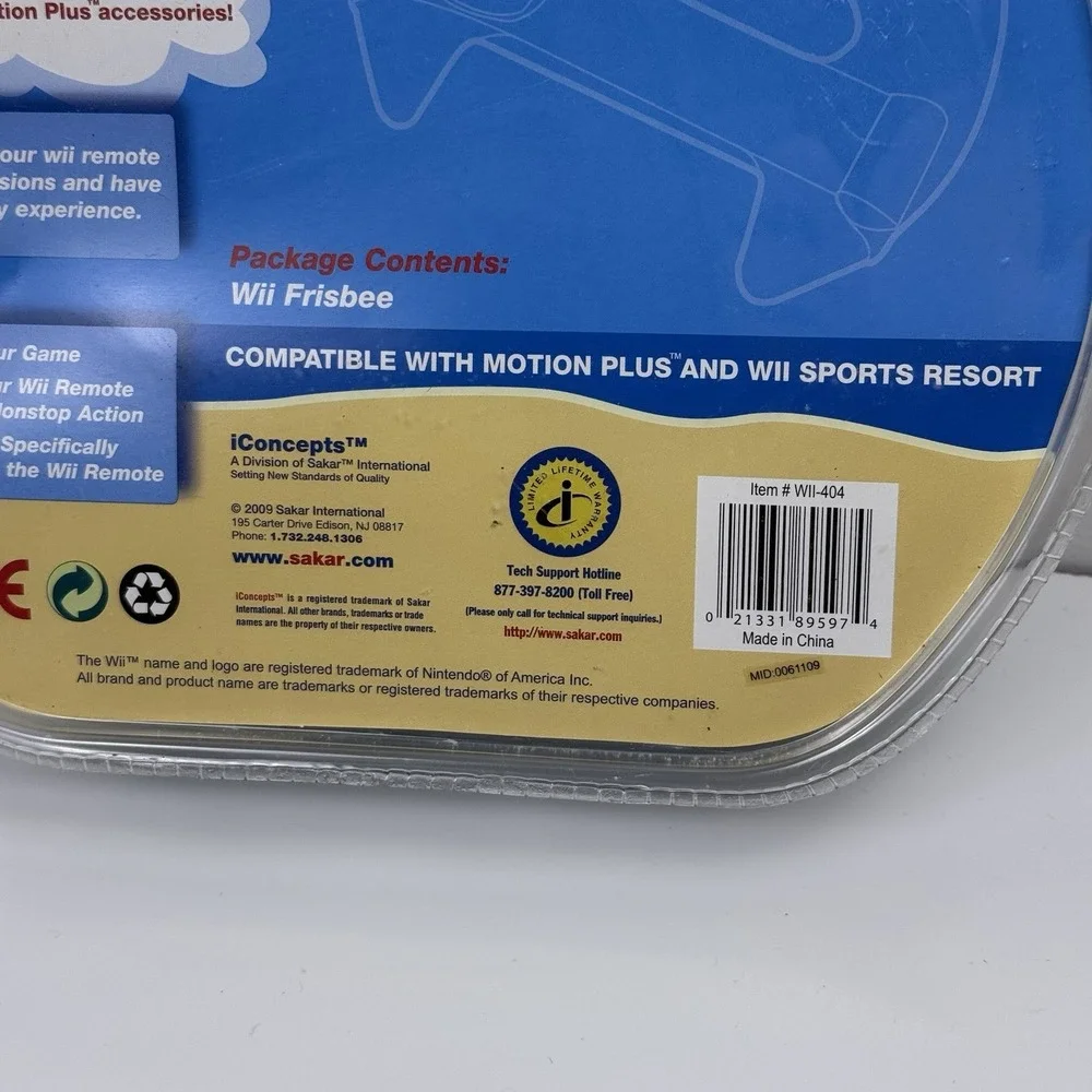 Wii Sports Resort Frisbee For Disc Dog For Wii iConcepts Game Fury